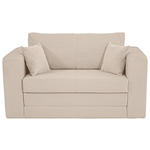 JUGEND- UND KINDERSOFA Cord Hellbraun  - Hellbraun/Schwarz, KONVENTIONELL, Textil (136/78/72cm) - Xora