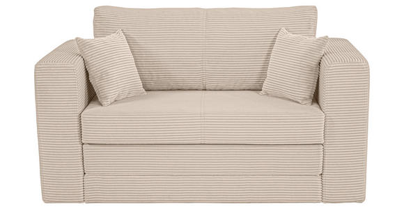 JUGEND- UND KINDERSOFA Cord Hellbraun  - Hellbraun/Schwarz, KONVENTIONELL, Textil (136/78/72cm) - Xora