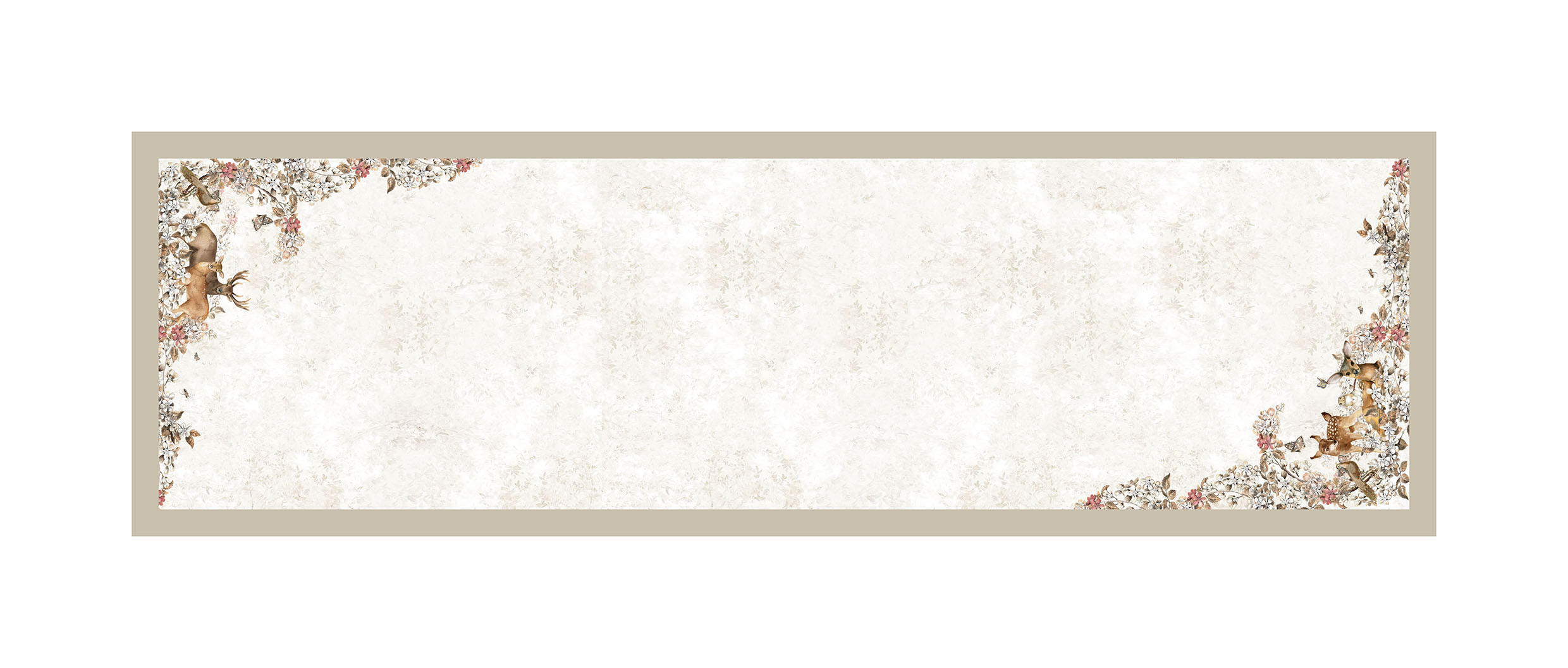 TISCHLÄUFER Textil Braun, Beige 45/145 cm  - Beige/Braun, Basics, Textil (45/145cm) - Esposa