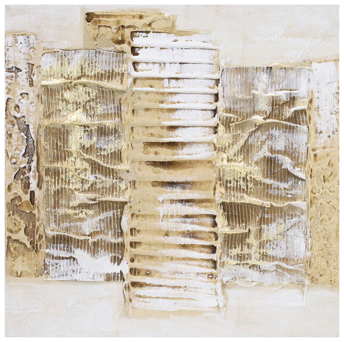 ÖLGEMÄLDE Abstraktes 30/30 cm  - Multicolor, LIFESTYLE, Holzwerkstoff/Textil (30/30cm) - Monee