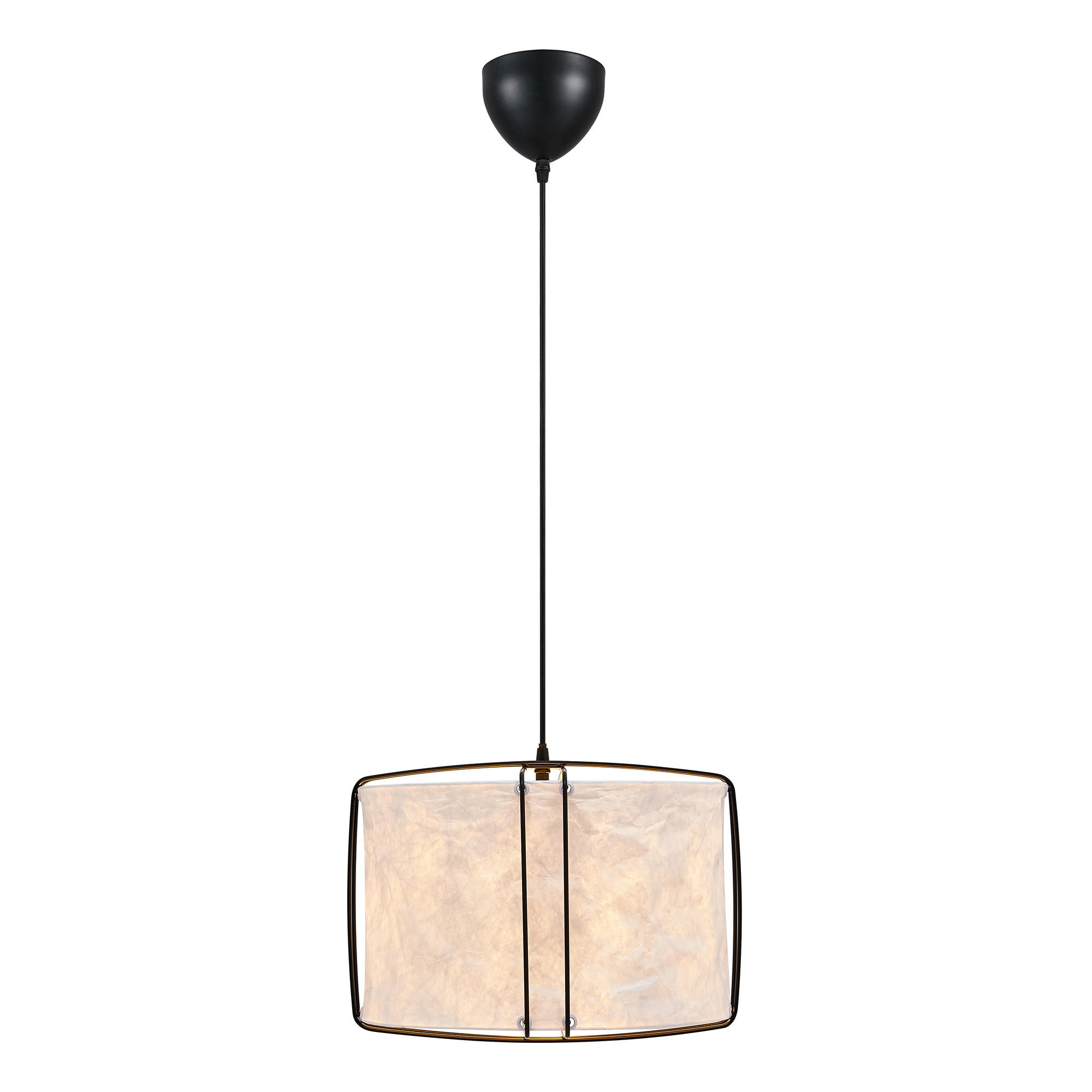 HÄNGELEUCHTE Cardine 35/28,5 cm   - Schwarz/Weiß, Design, Kunststoff/Metall (35/28,5cm) - Nordlux