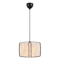 HÄNGELEUCHTE Cardine 35/28,5 cm   - Schwarz/Weiß, Design, Kunststoff/Metall (35/28,5cm) - Nordlux
