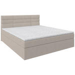 BOXBETT 180/200 cm  in Creme  - Creme/Schwarz, KONVENTIONELL, Holz/Kunststoff (180/200cm) - Carryhome