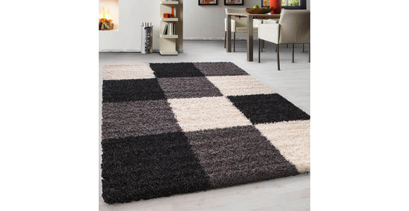 HOCHFLORTEPPICH 200/290 cm Life 1501 Grau, Schwarz, Weiß - Schwarz/Weiß, KONVENTIONELL, Textil (200/290cm) - Novel