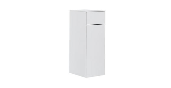 MIDISCHRANK 30/81/30 cm - Weiß, Design, Glas/Holzwerkstoff (30/81/30cm) - Dieter Knoll