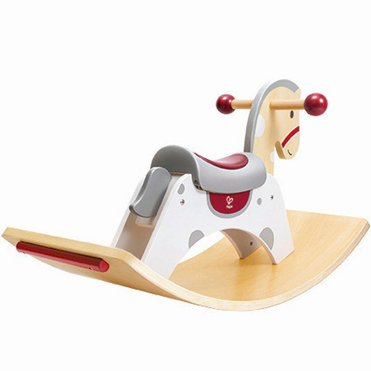 SCHAUKELPFERD - Buchefarben/Rot, Basics, Holz/Holzwerkstoff (70/41,8/30cm) - Hape