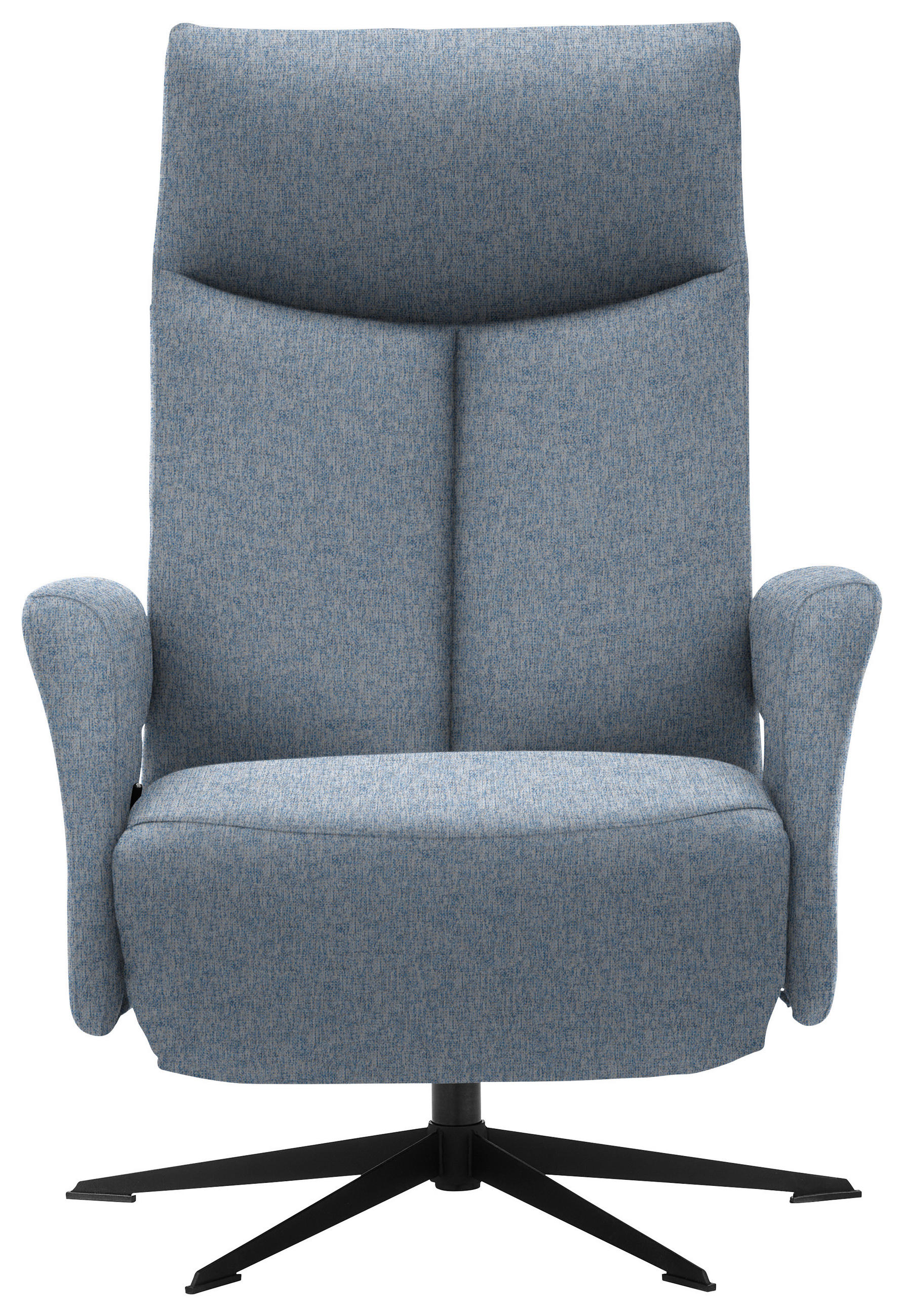 RELAXFÅTÖLJ i textil ljusblå  - ljusblå/svart, Design, metall/textil (74/105/82cm) - Livetastic