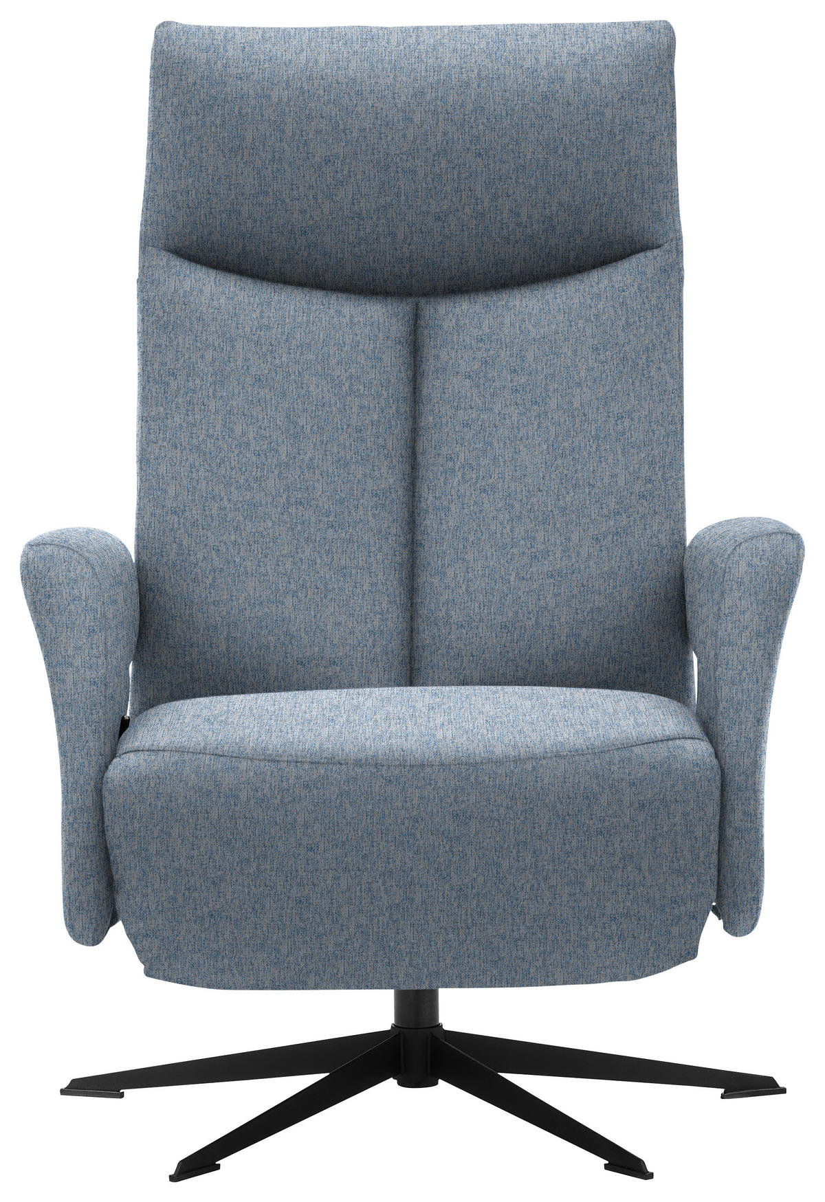 RELAXSESSEL in Textil Hellblau  - Schwarz/Hellblau, Design, Textil/Metall (74/105/82cm) - Welnova