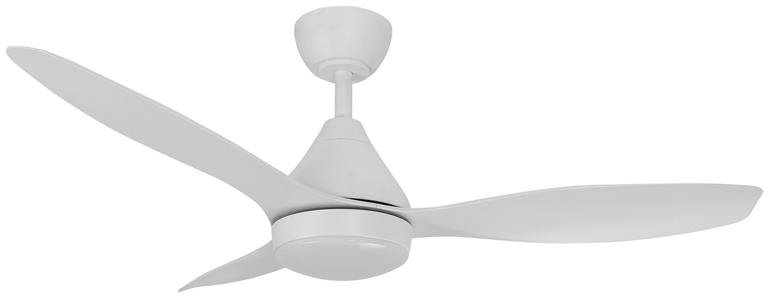 PLAFONSKI VENTILATOR - bela, Osnovno, metal/plastika (132cm) - Mican