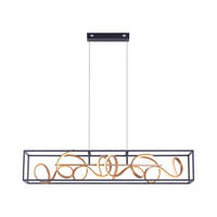 LED-HÄNGELEUCHTE Selina 114,5/25/25 cm   - Schwarz, Design, Kunststoff/Metall (114,5/25/25cm) - Paul Neuhaus