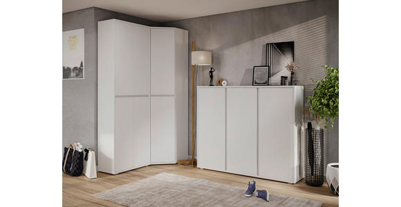 ECKSCHRANK 60/210/60 cm Weiß  - Weiß, KONVENTIONELL, Holzwerkstoff (60/210/60cm) - Xora