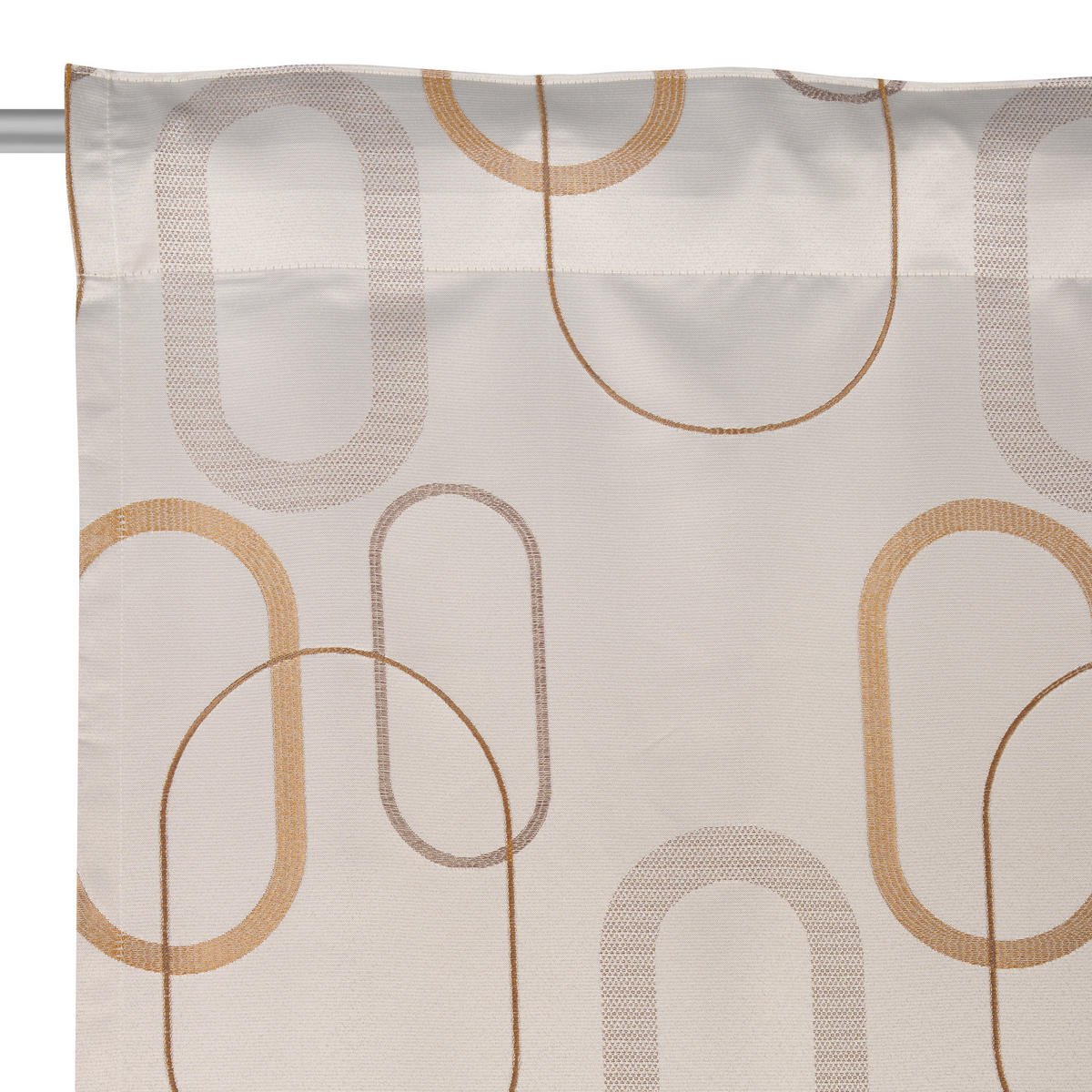 KONČANA ZAVESA  neprosojno  140/245 cm   - bež, Design, tekstil (140/245cm) - Esposa