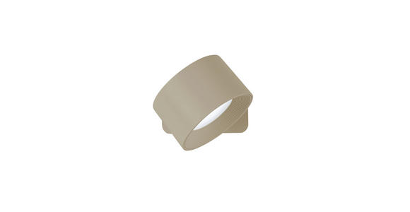 AKKU-WANDLEUCHTE - Sandfarben, Basics, Kunststoff/Metall (9,2/8/4,5cm) - Novel