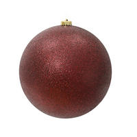 CHRISTBAUMKUGEL 20 cm  - Dunkelrot, Basics, Kunststoff (20cm) - X-Mas