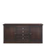 ANRICHTE Kirschbaum, Linde furniert, massiv gebeizt - Chromfarben/Dunkelbraun, LIFESTYLE, Holz/Metall (196/50/91cm) - Selva