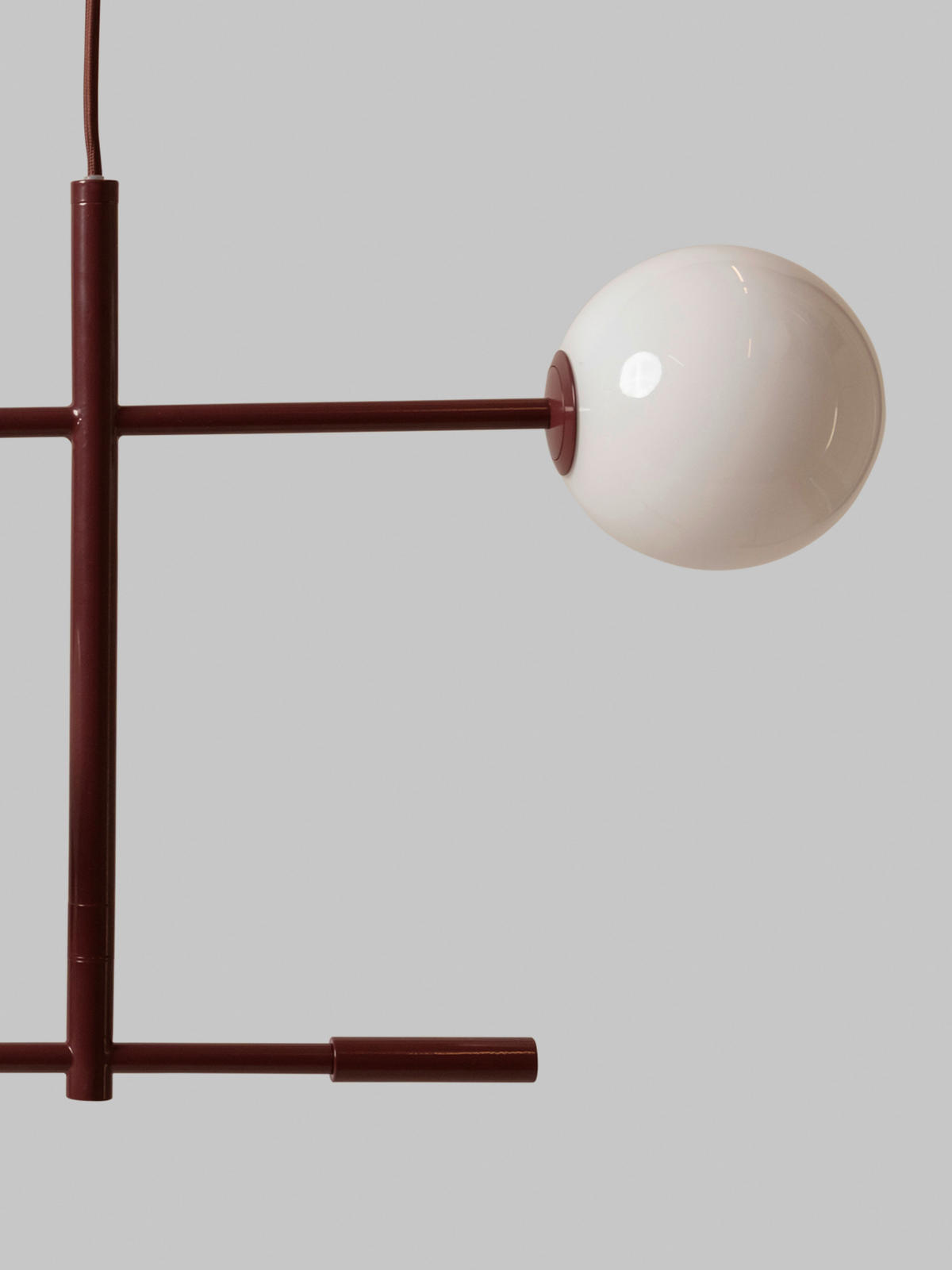 HÄNGELEUCHTE It'saboutRoMi 97/13/218 cm   - Bordeaux, Design, Metall (97/13/218cm) - It's about Romi