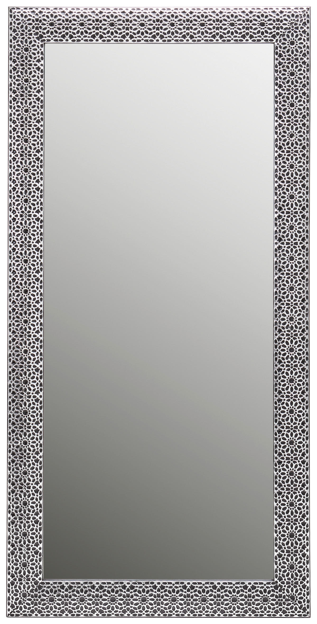 OGLINDĂ DE PERETE 100/200/3 cm    - alb/negru, Lifestyle, sticlă/lemn (100/200/3cm) - Xora