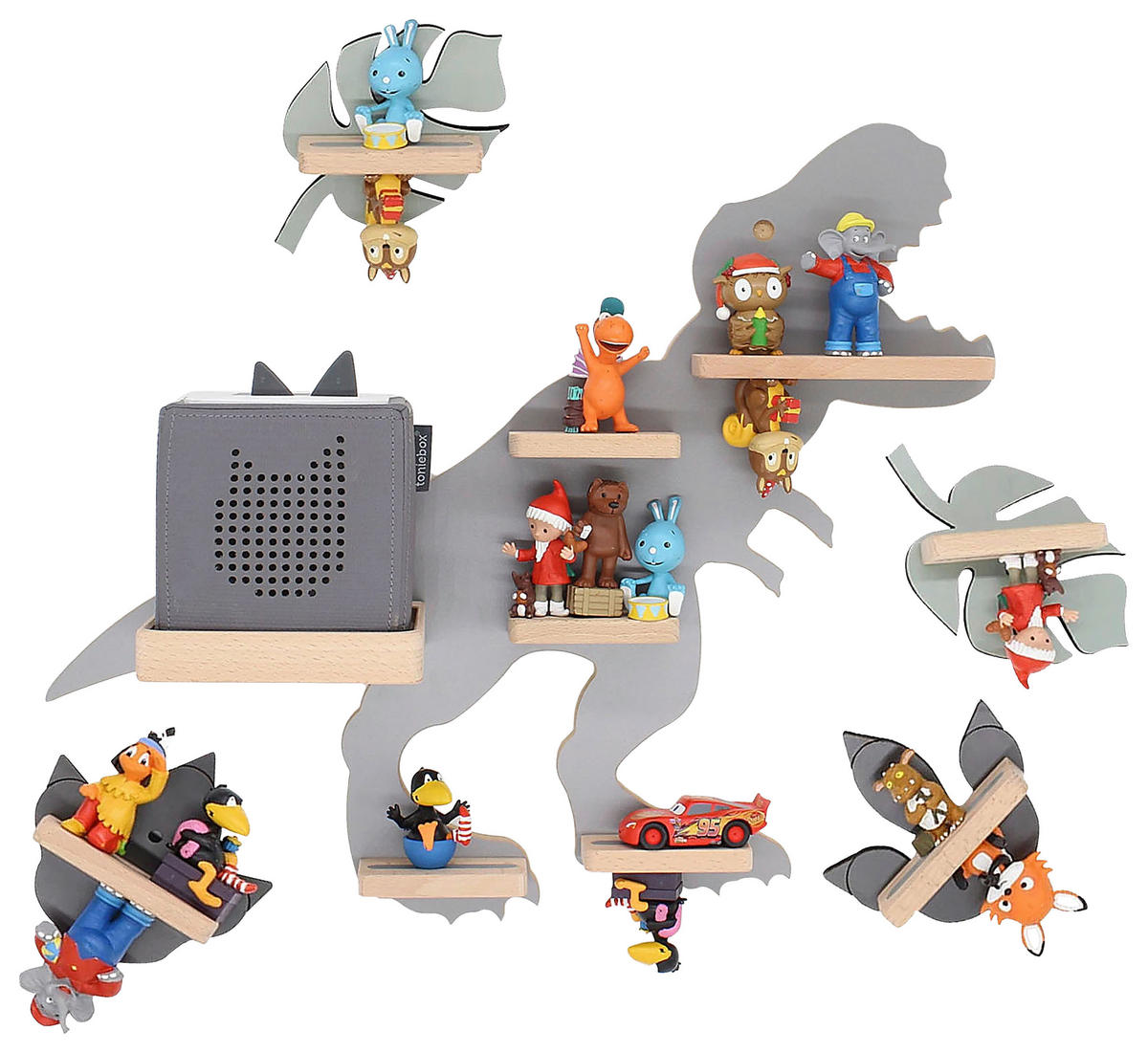 KINDERREGAL  - Grau, Modern, Holzwerkstoff (52/44/19cm) - MID.YOU