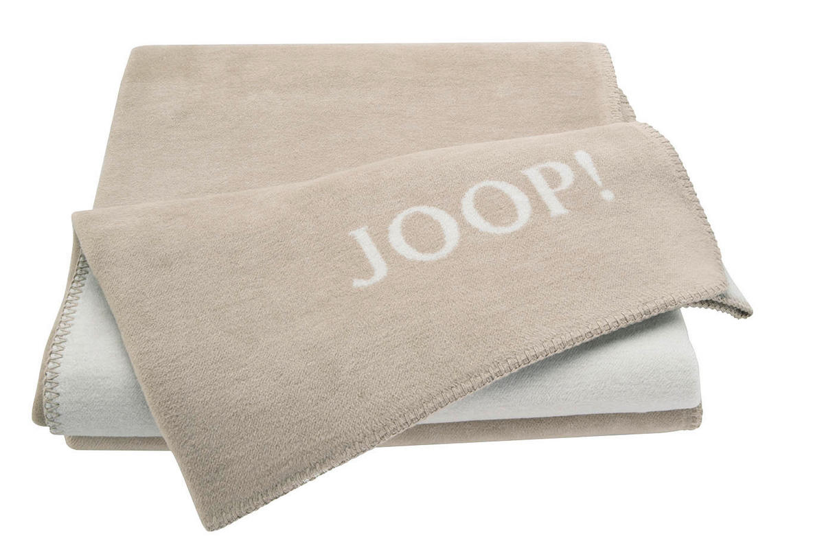 ĆEBE 150/200 cm  UNI DOUBLEFACE  - bela/bež, Konvencionalno, tekstil (150/200cm) - Joop!