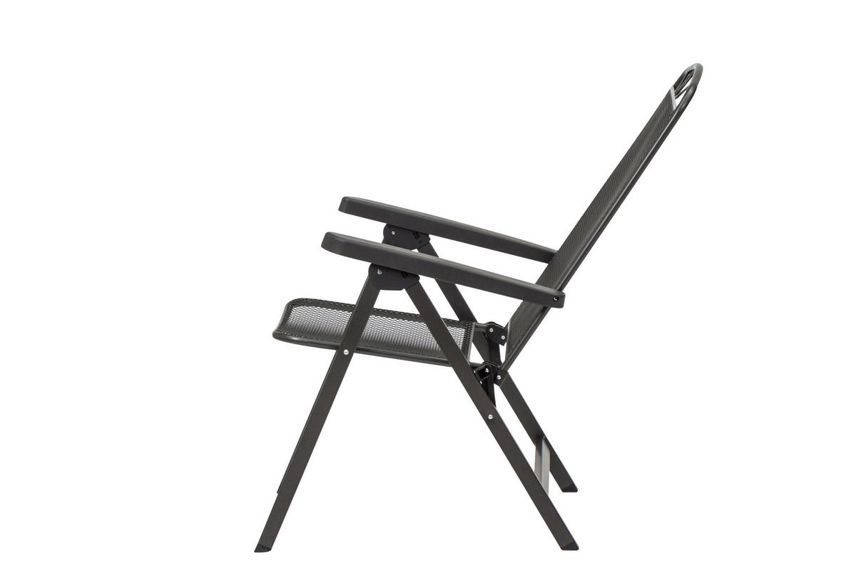 GARTENGARNITUR 4-teilig  - Anthrazit, Basics, Metall (65/103/60cm) - Siena Garden