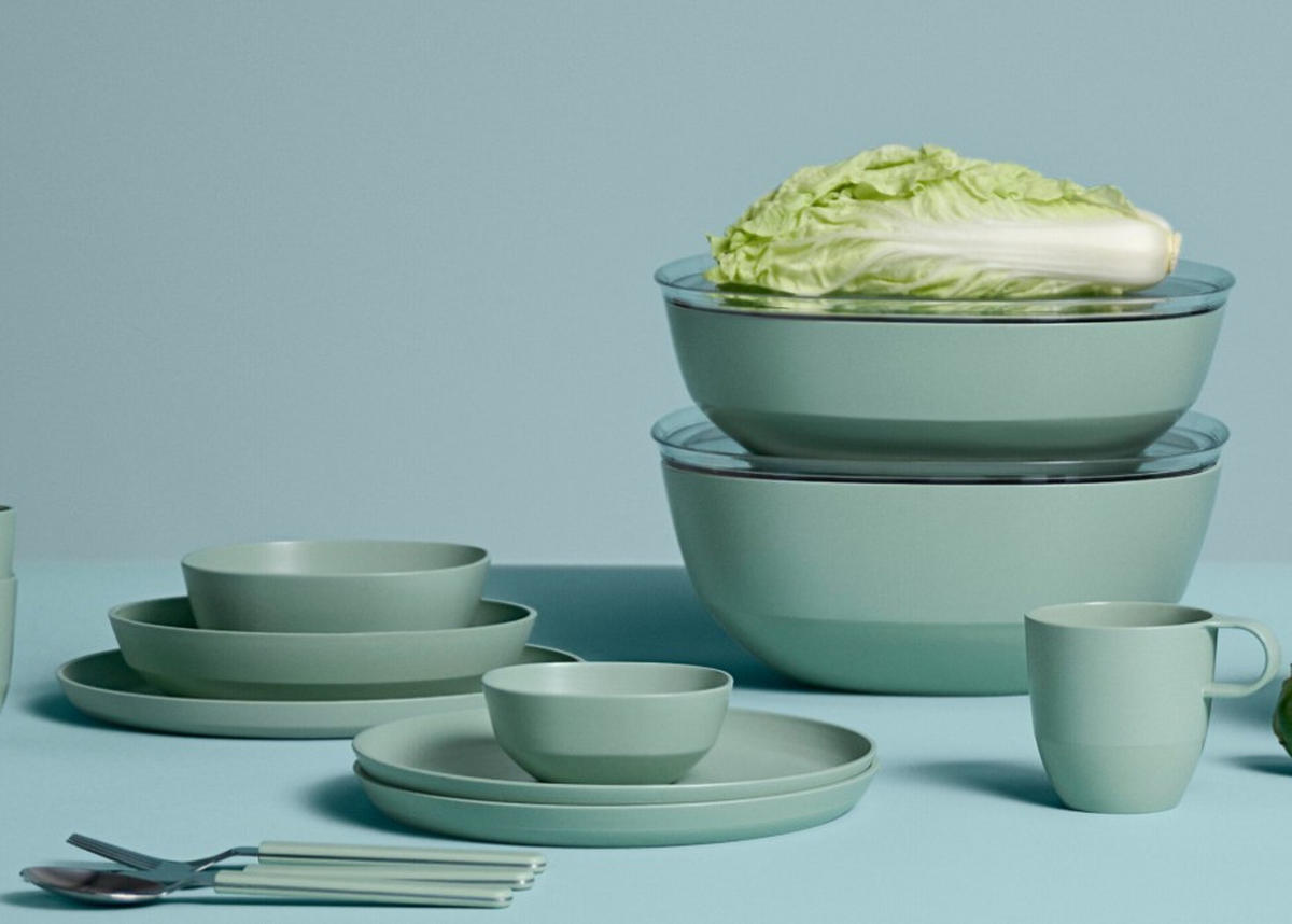 SALATSET  2-teilig 30,1 cm  - Salbeigrün, KONVENTIONELL (30,1cm) - Mepal