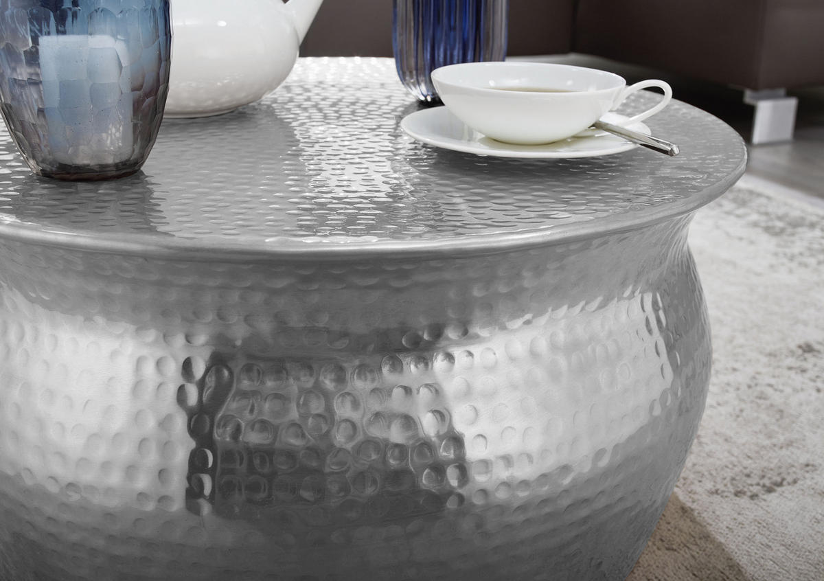 DOHÁNYZÓASZTAL fém 60/60/30,5 cm   - ezüst, Lifestyle, fém (60/60/30,5cm) - MID.YOU