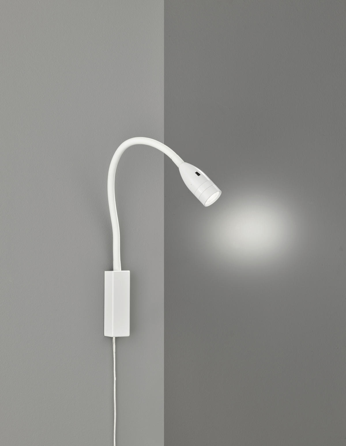 WANDLEUCHTE - Weiss, Basics, Metall (35/4/61cm) - Fischer & Honsel
