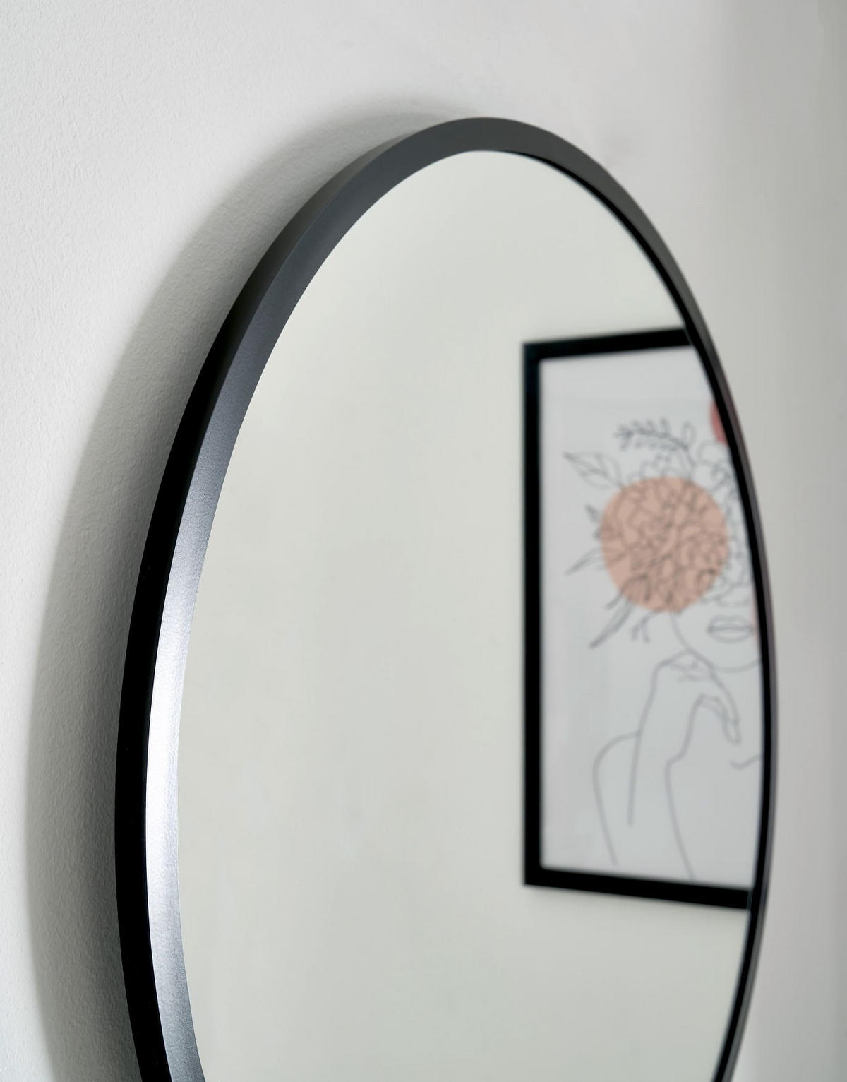 BADEZIMMERSPIEGEL 60/60/5 cm  - Schwarz, Design, Glas/Holzwerkstoff (60/60/5cm) - home24
