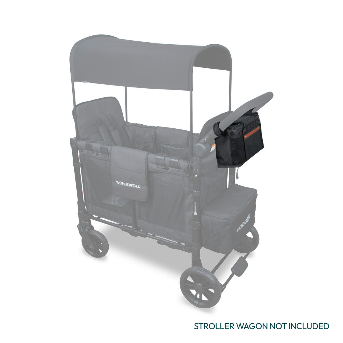 BUGGY-ORGANIZER Parent Console  - Schwarz, Basics, Textil (12.44/38.1/19.3cm) - WONDERFOLD