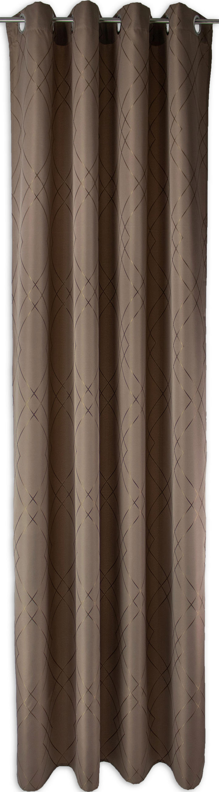 ÖSENSCHAL halbtransparent 140/245 cm   - Braun, Basics, Textil (140/245cm)