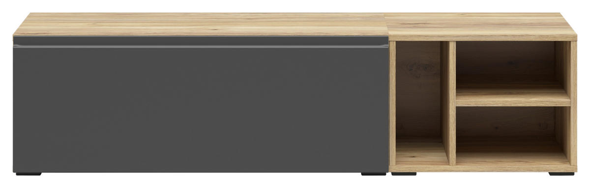 REGALELEMENT  135/33/40 cm Graphitfarben, Eichefarben  - Eichefarben/Graphitfarben, Modern, Holzwerkstoff (135/33/40cm) - Carryhome