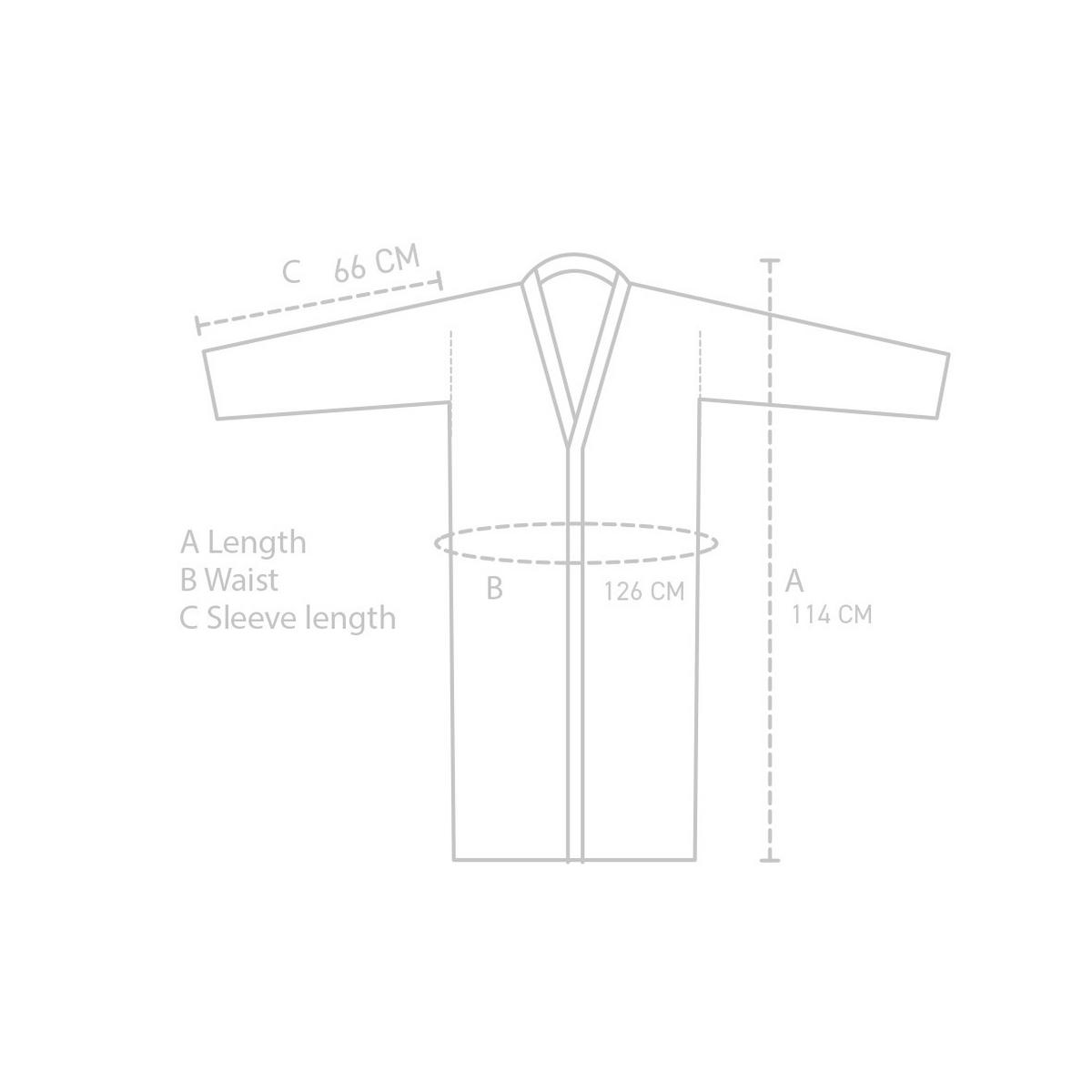 BADEMANTEL M Unisex  - Weiß, Basics, Naturmaterialien/Textil (Mnull) - Aquanova