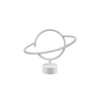 LED BORDSLAMPA - vit, Trend, plast (29/24,5/8,5cm)