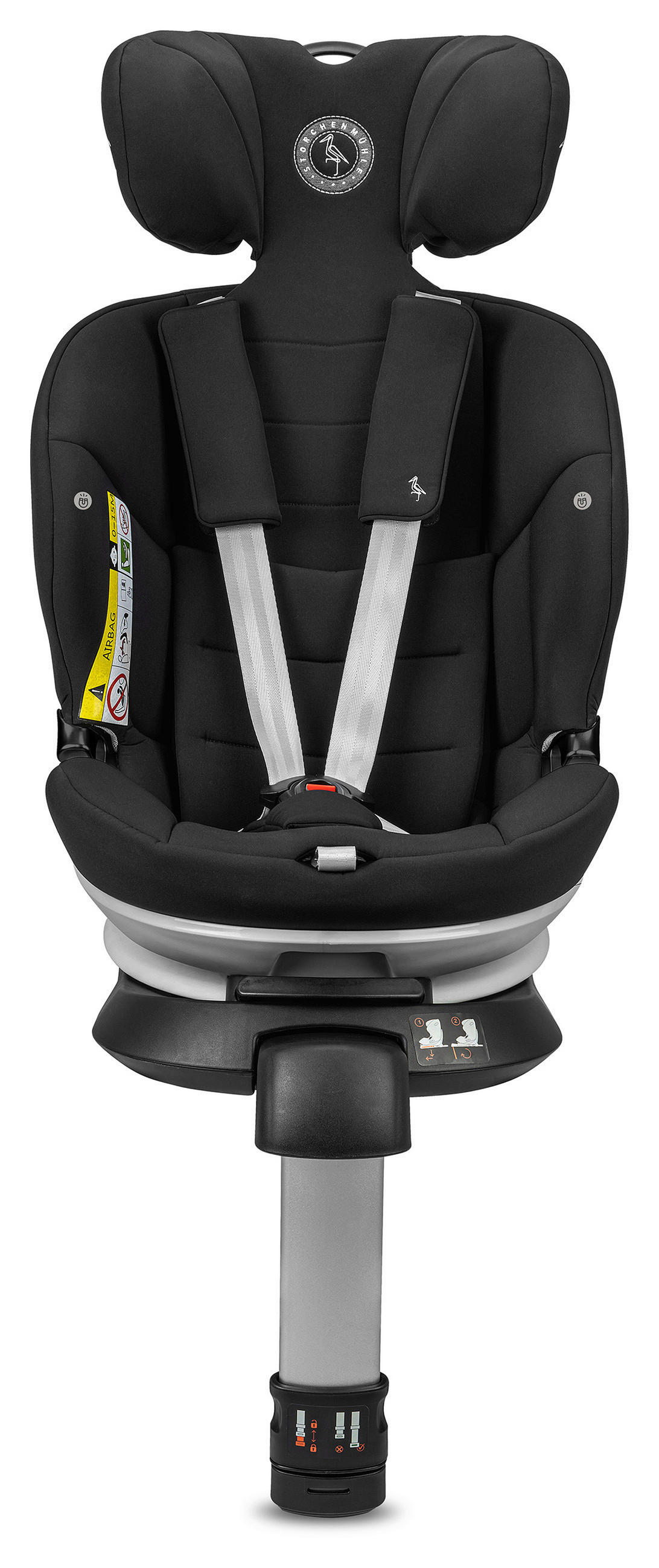 KINDERAUTOSITZ Niki Kid Onyx   - Schwarz, Basics, Textil (45/59/53,5cm) - Storchenmühle