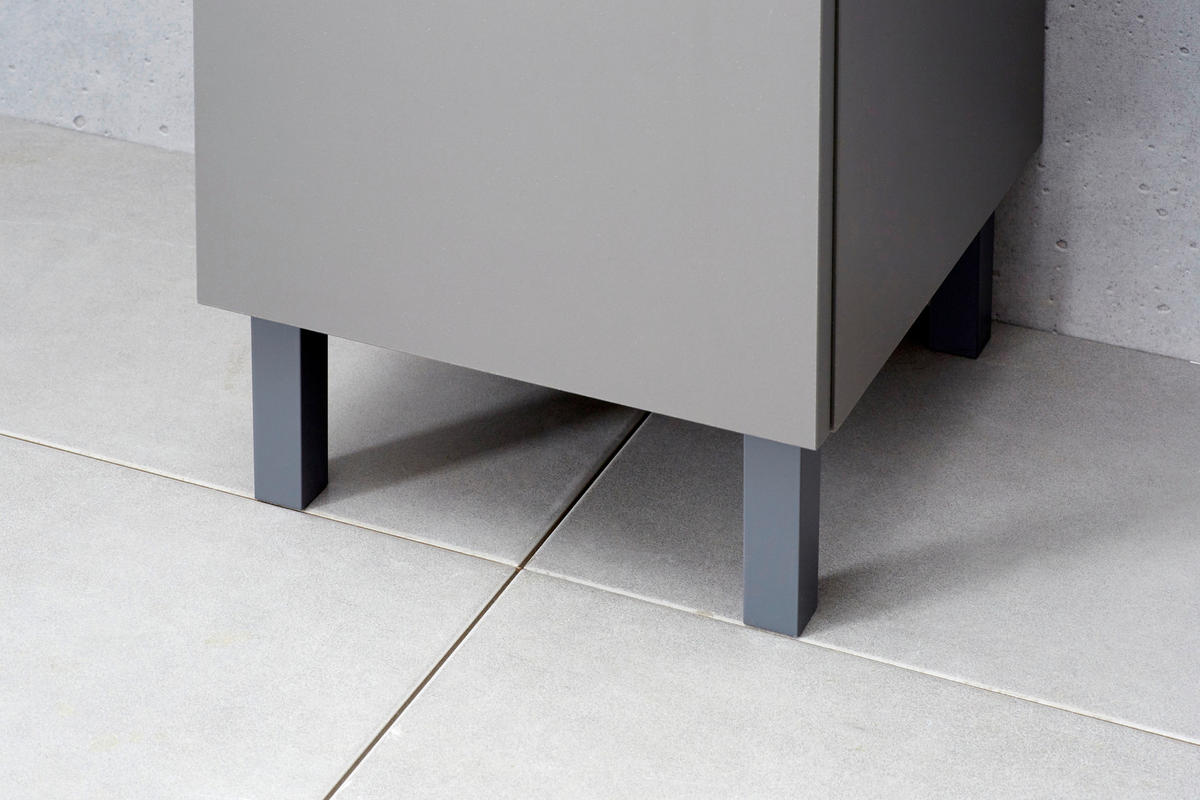 MIDISCHRANK 30/141/33 cm  - Eichefarben/Dunkelgrau, KONVENTIONELL, Glas/Holzwerkstoff (30/141/33cm) - Pelipal