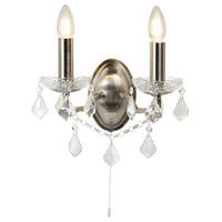 VÄGGLAMPA Paris 32/27 cm   - klar/silver, Design, metall/glas (32/27cm)