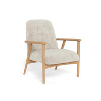 SESSEL in Chenille Beige  - Eichefarben/Beige, MODERN, Holz/Textil (71/83/84cm) - Livetastic