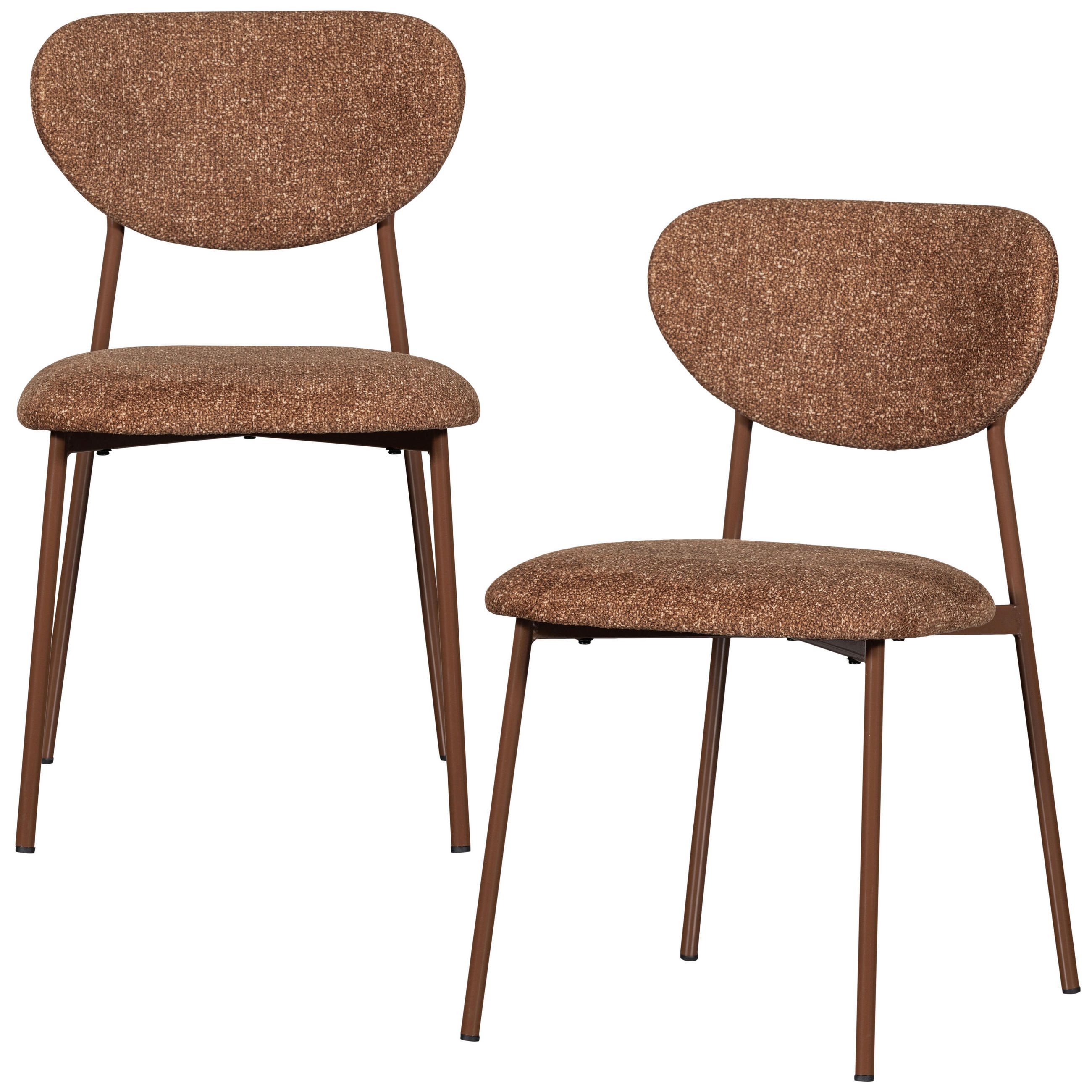 Livetastic Stuhl-Set Valor Braun 46x77x56 cm