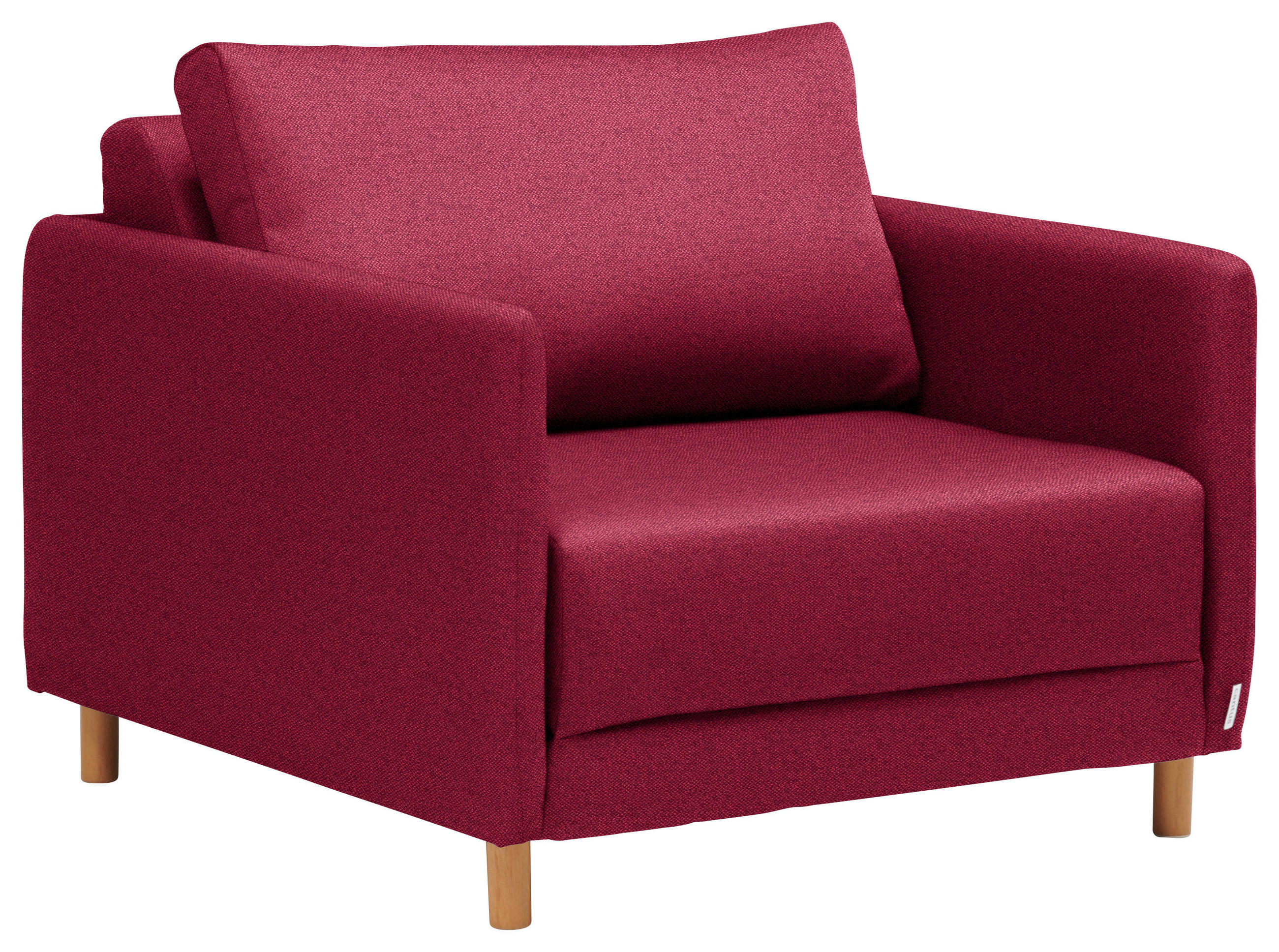 SCHLAFSESSEL in Webstoff Rot  - Rot/Naturfarben, KONVENTIONELL, Kunststoff/Textil (89/79/94cm) - Cantus