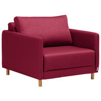 SCHLAFSESSEL in Webstoff Rot  - Rot/Naturfarben, KONVENTIONELL, Kunststoff/Textil (89/79/94cm) - Cantus
