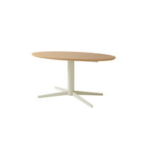 ESSTISCH 160/90/76 cm Echtholz  Metall, Holzwerkstoff in verschiedenen Größen erhältlich oval Eichefarben  - Eichefarben/Schwarz, MODERN, Holzwerkstoff/Metall (160/90/76cm) - Schöner Wohnen