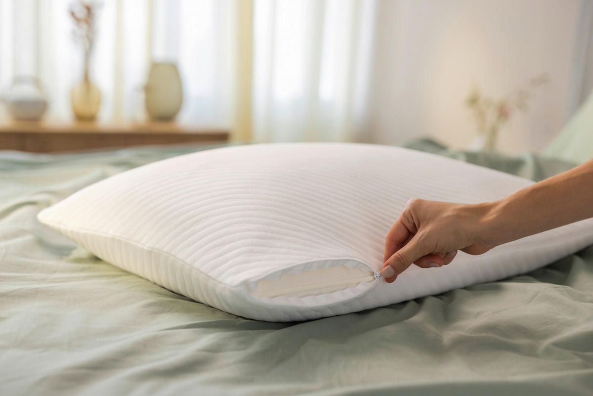 NACKENKISSEN  80/40 cm  - Weiß, Basics, Textil (80/40cm) - Tempur