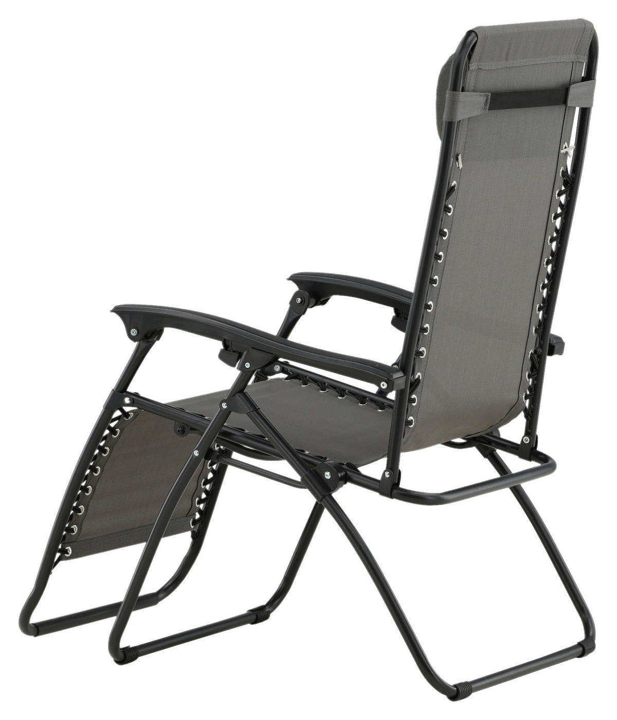 GARTEN-RELAXSESSEL 68/112/90 cm  - Grau, KONVENTIONELL, Kunststoff/Textil (68/112/90cm) - Gardenson