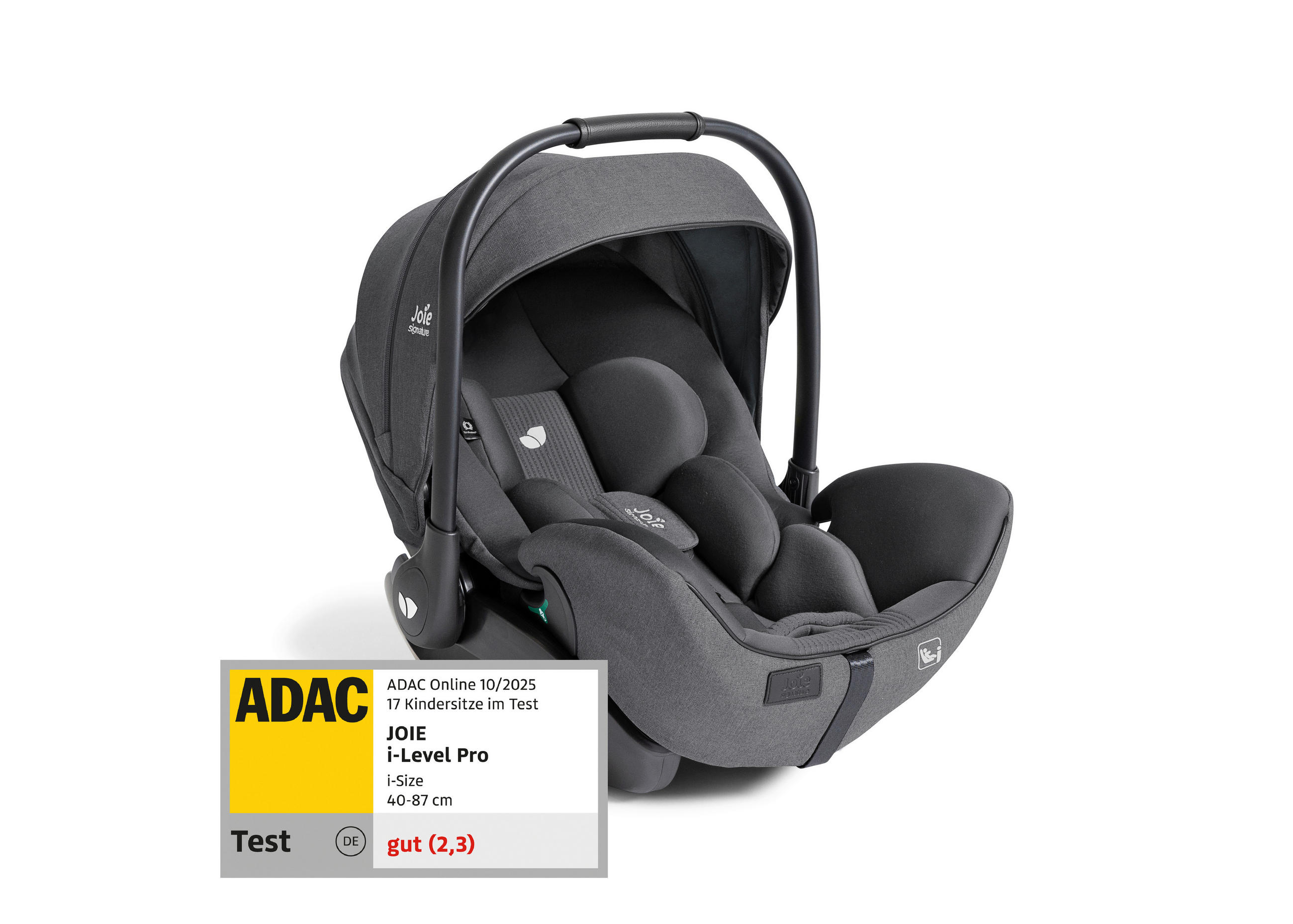 BABYSCHALE i-Level Pro Ebony   - Graublau, Basics, Textil (36/56/68cm) - JOIE SIGNATURE