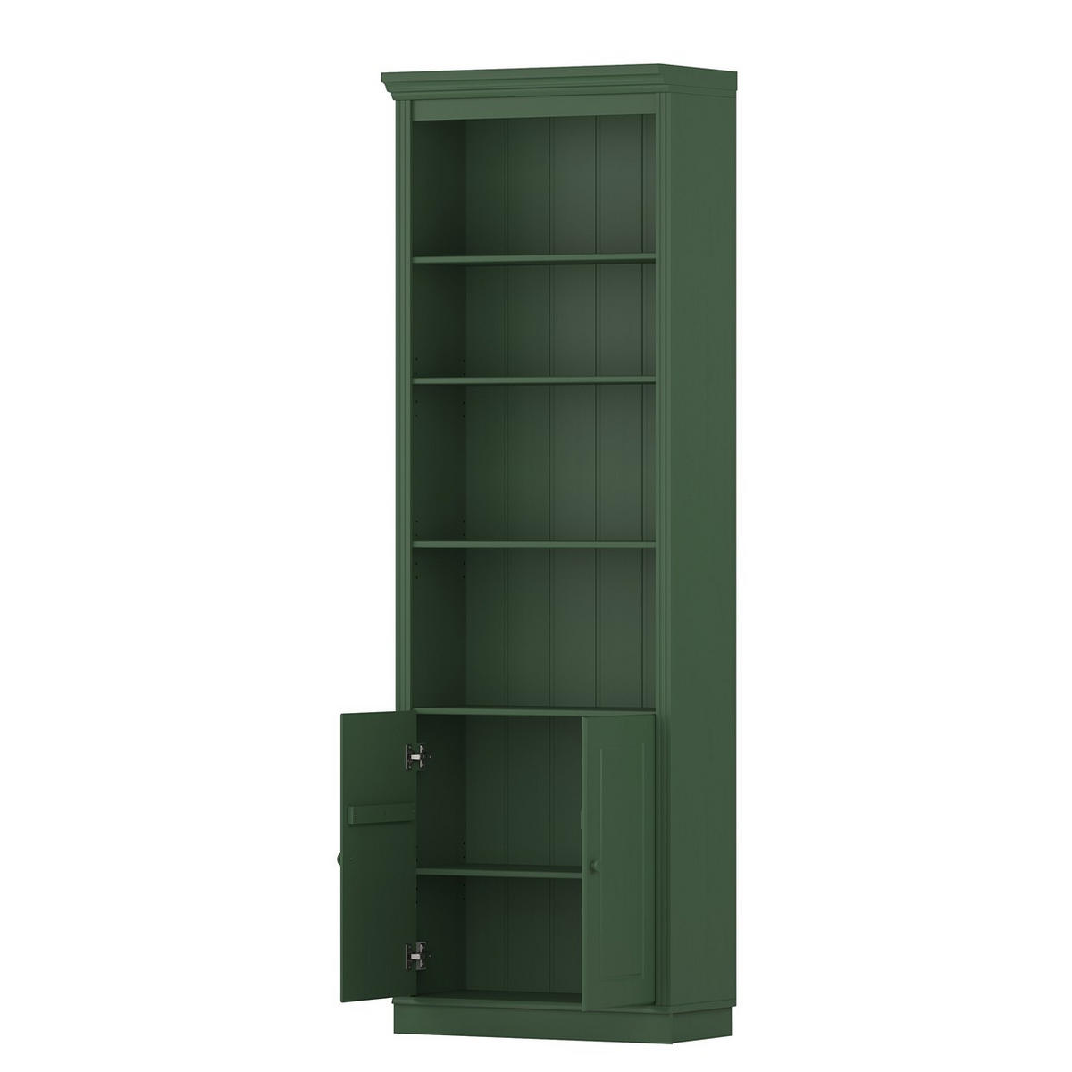 BÜCHERWAND  222/223/37 cm Grün  - Grün, Design, Holz (222/223/37cm) - Livetastic