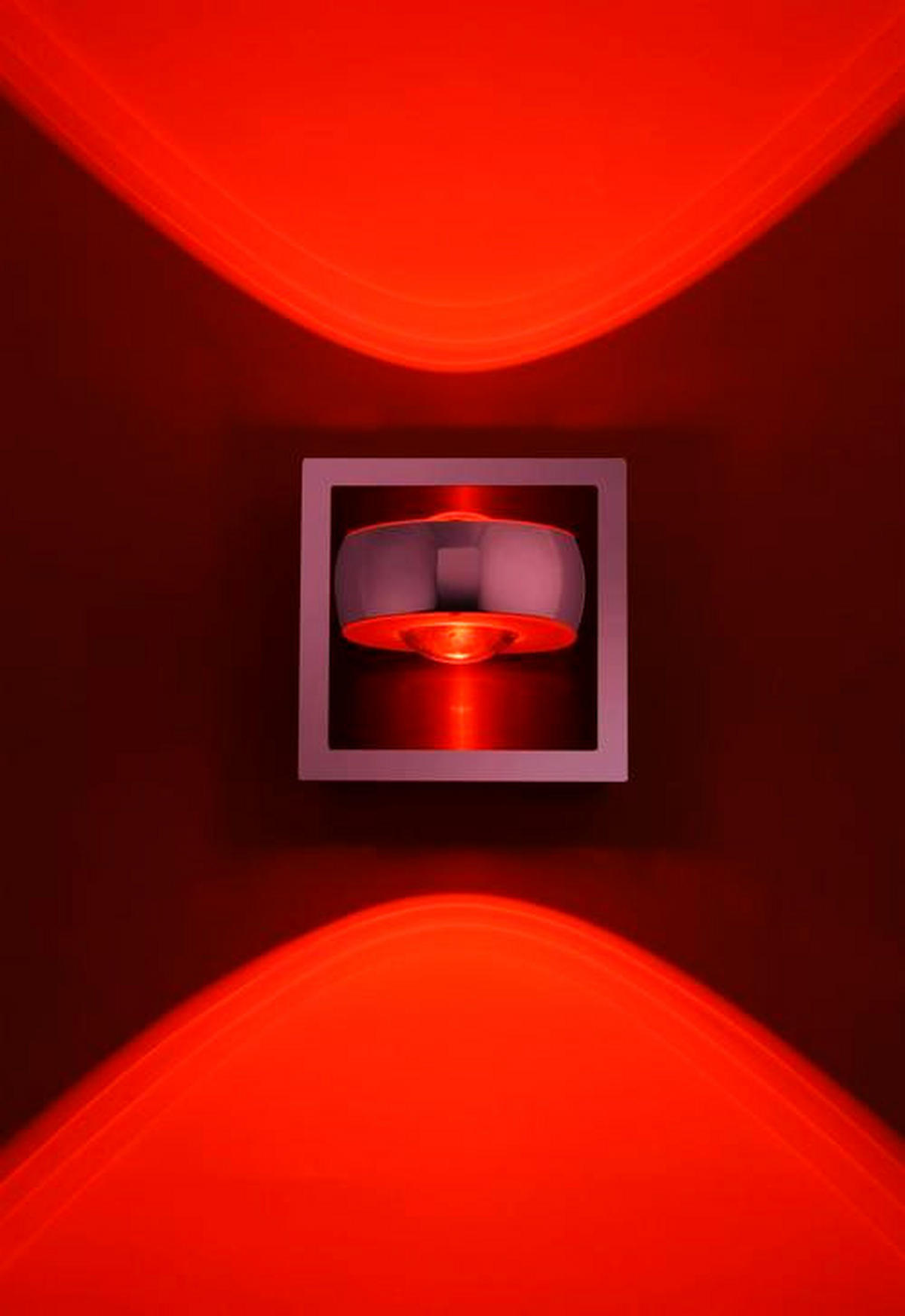LED-WANDLEUCHTE Lolasmart-Opti   - Silberfarben, Design, Kunststoff/Metall (12/12/14cm)