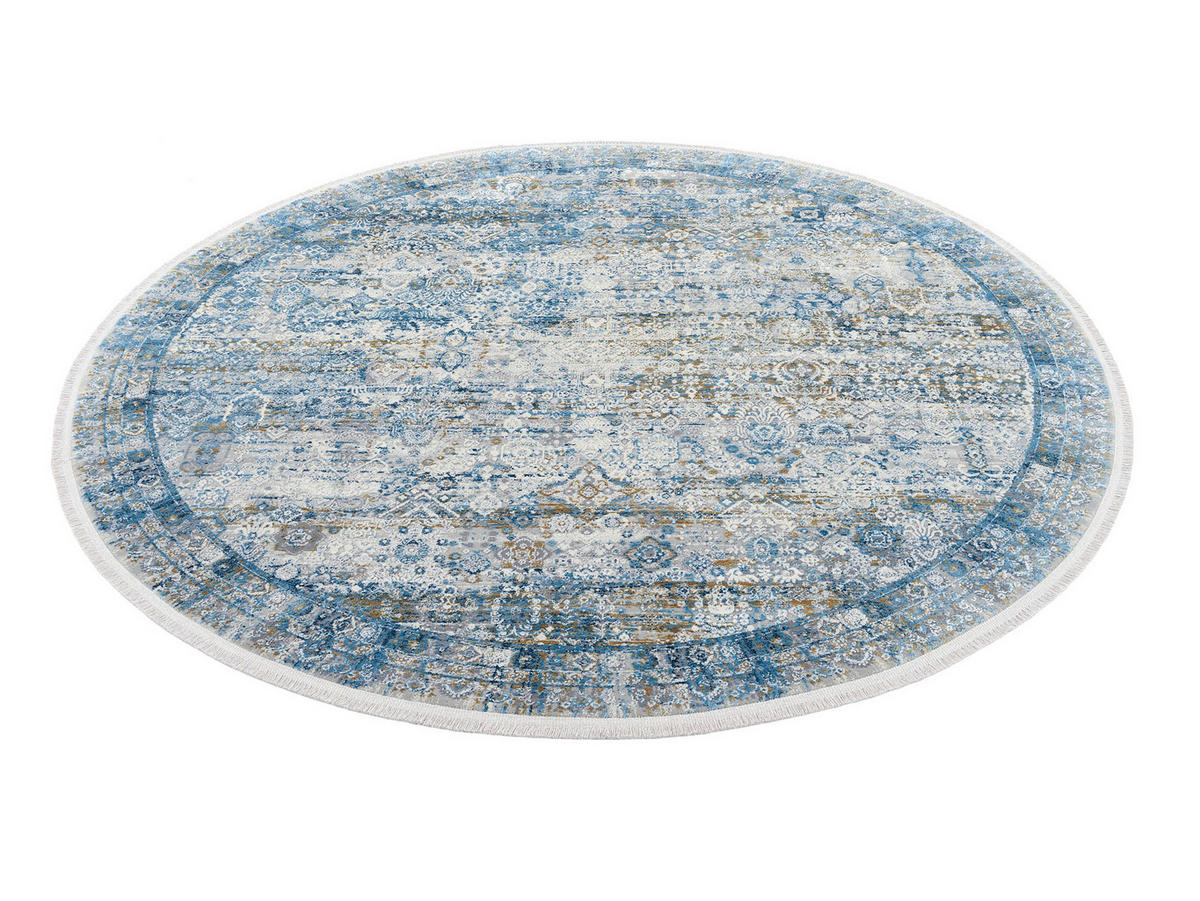WEBTEPPICH 240 cm Toulon Blau, Grau  - Blau/Grau, Design, Textil (240cm) - Dieter Knoll