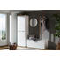 GARDEROBENSCHRANK 65,4/200/40 cm - Chromfarben/Weiß, Design, Holzwerkstoff/Metall (65,4/200/40cm) - Hom`in GARDEROBENSCHRANK 65,4/200/40 cm - Chromfarben/Weiß, Design, Holzwerkstoff/Metall (65,4/200/40cm) - Hom`in