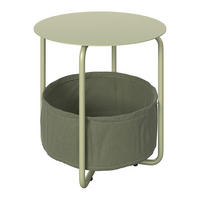 SIDOBORD i metall, textil 50/50/51 cm  - grön, Design, metall/textil (50/50/51cm) - Ambia Garden