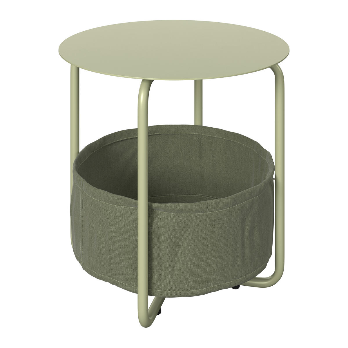 SIDOBORD i metall, textil 50/50/51 cm  - grön, Design, metall/textil (50/50/51cm) - Ambia Garden